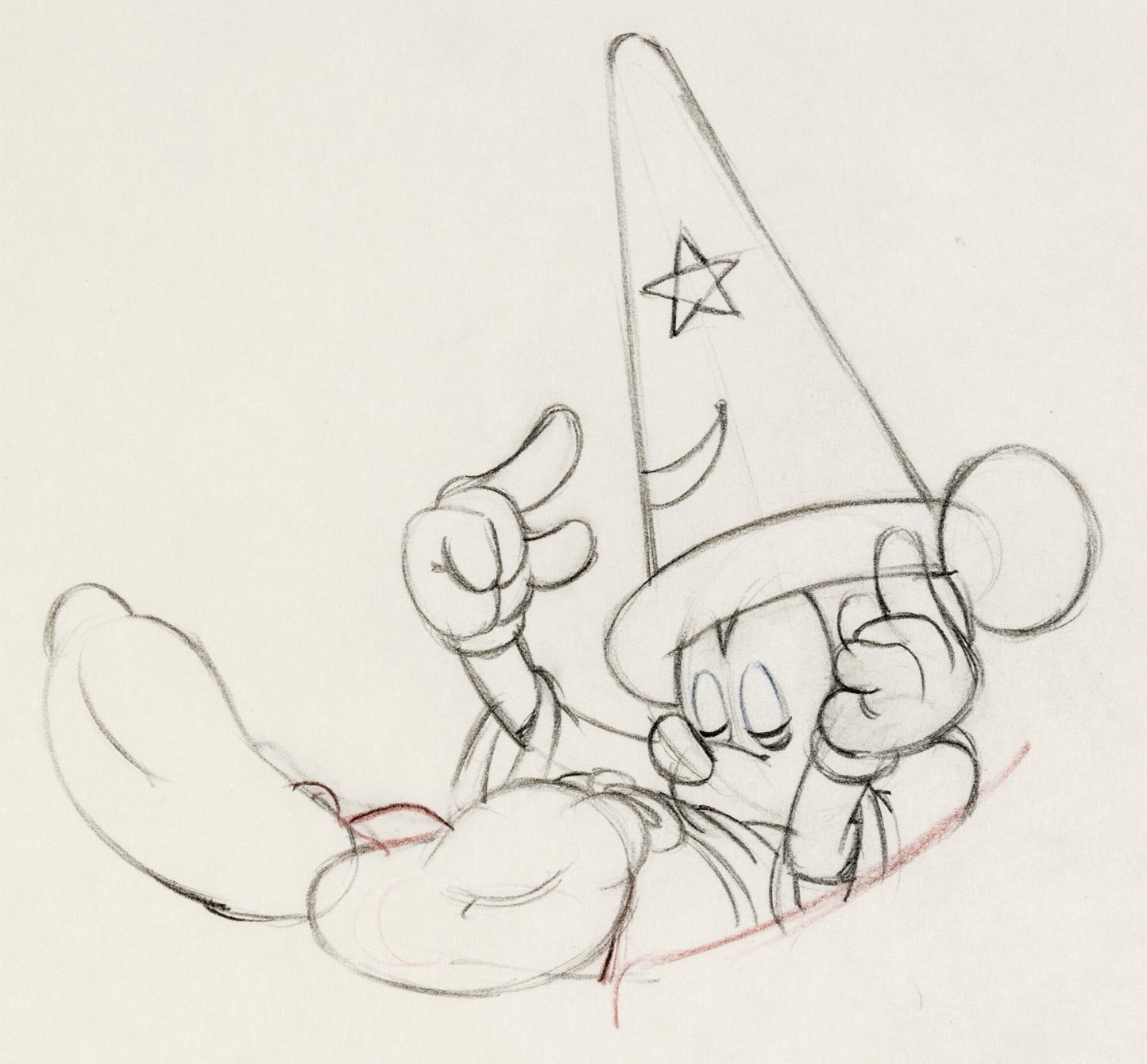 Fantasia Rare Mickey Mouse Animation Drawing