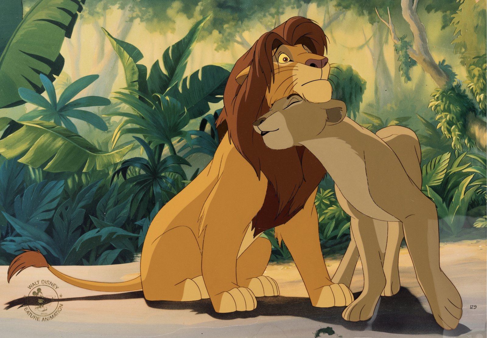 The Lion King Simba and Nala Employee-Exclusive Limited Edition Cel #129/188